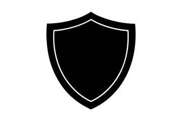 Shield shape isolated vector