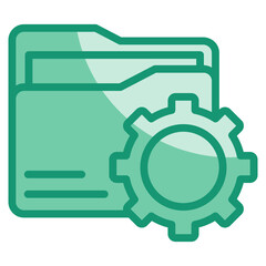 Obraz premium Folder Management Icon Element For Design