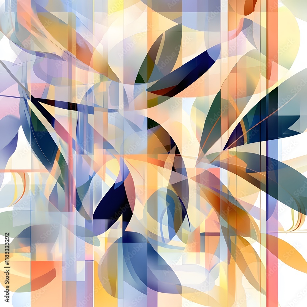 Poster An abstract illustration emphasizing the concept of layers, with multiple overlapping translucent planes in various shapes and sizes. Each layer is rendered in a gradient of soft, complementary colors