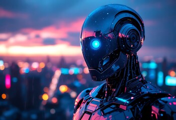 robot in front of the camera