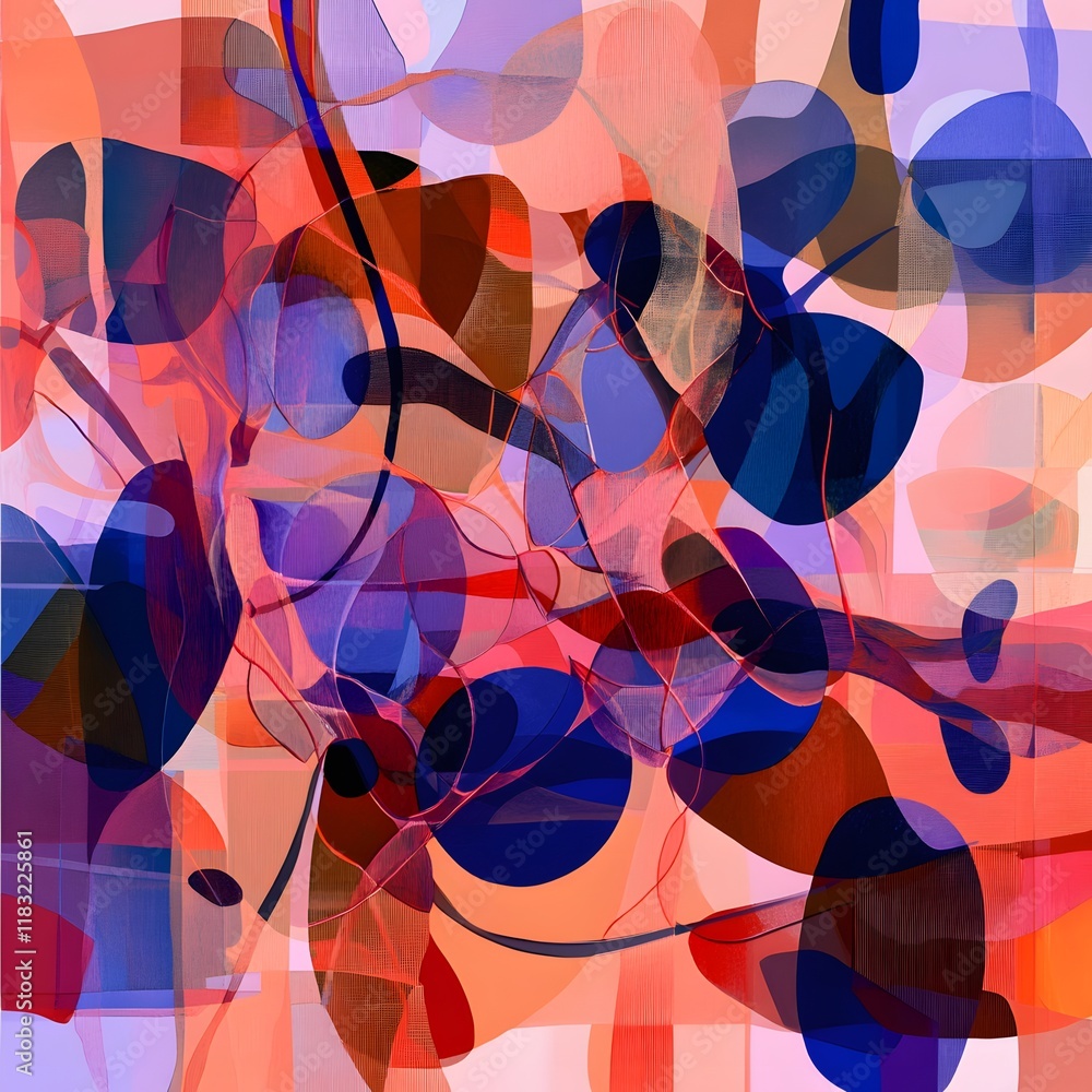 Poster An abstract illustration emphasizing the concept of layers, with multiple overlapping translucent planes in various shapes and sizes. Each layer is rendered in a gradient of soft, complementary colors
