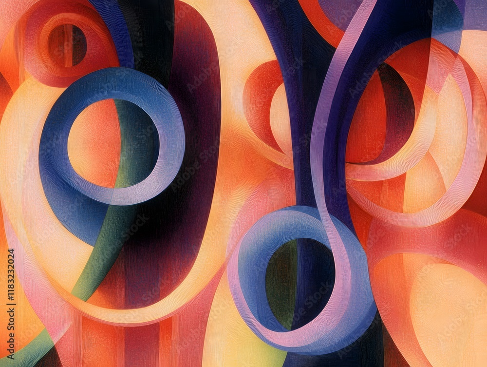 Poster An abstract illustration emphasizing the concept of layers, with multiple overlapping translucent planes in various shapes and sizes. Each layer is rendered in a gradient of soft, complementary colors