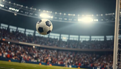 Soccer Ball Goal, Stadium Crowd, Sports - Dynamic action shots