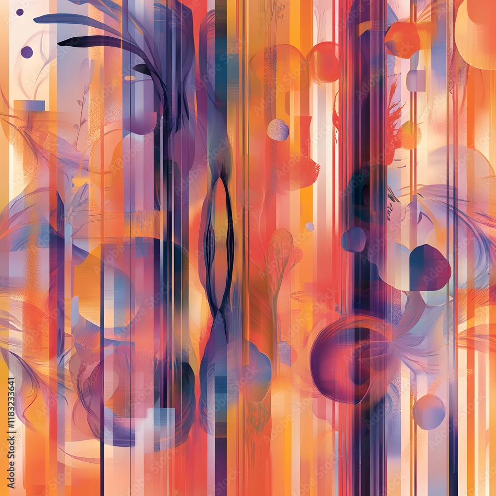 Poster An abstract illustration emphasizing the concept of layers, with multiple overlapping translucent planes in various shapes and sizes. Each layer is rendered in a gradient of soft, complementary colors