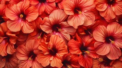 hibiscus seamless pattern wallpaper