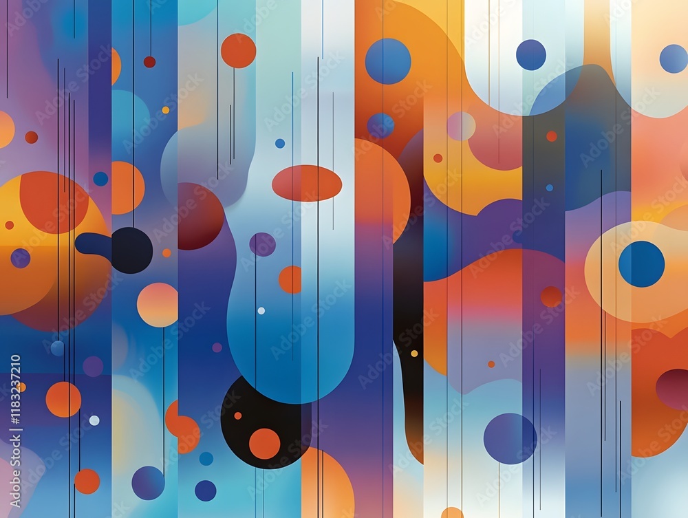 Poster An abstract illustration emphasizing the concept of layers, with multiple overlapping translucent planes in various shapes and sizes. Each layer is rendered in a gradient of soft, complementary colors