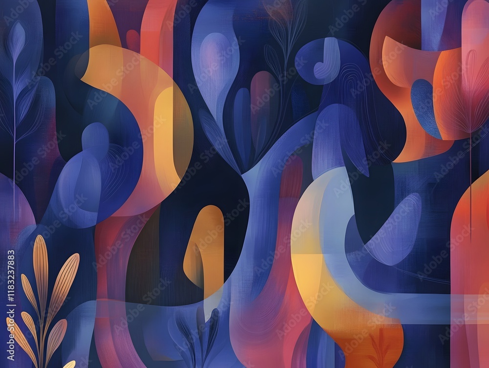 Poster An abstract illustration emphasizing the concept of layers, with multiple overlapping translucent planes in various shapes and sizes. Each layer is rendered in a gradient of soft, complementary colors