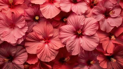 hibiscus seamless pattern wallpaper