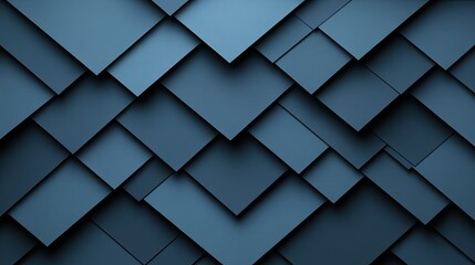 Fototapeta premium Abstract Blue Squares Overlapping Pattern Design