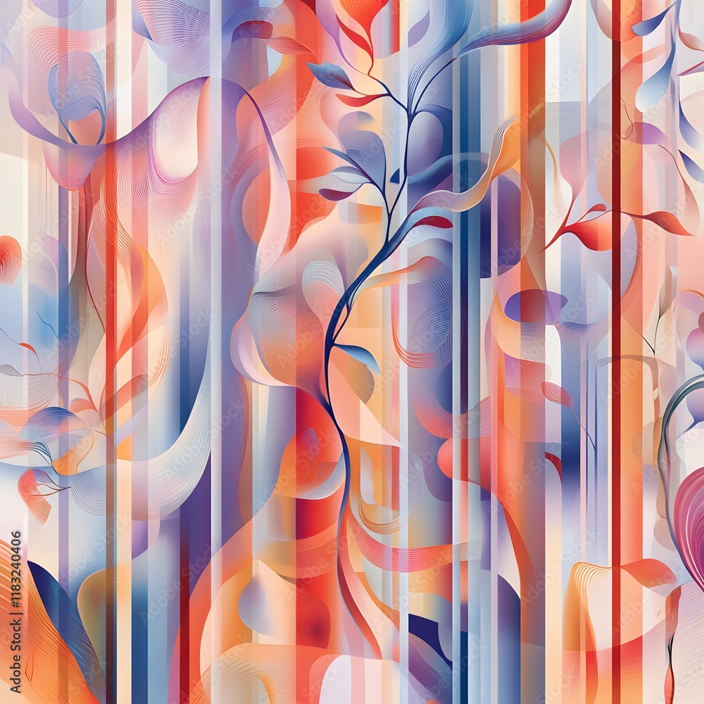 Poster An abstract illustration emphasizing the concept of layers, with multiple overlapping translucent planes in various shapes and sizes. Each layer is rendered in a gradient of soft, complementary colors