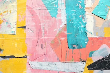 Fototapeta premium Spring collage art abstract.