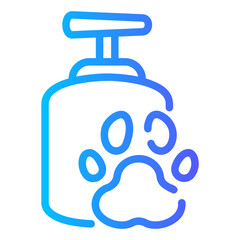 pet shampoo Line Gradient Icon