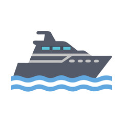 Fototapeta premium yacht icon design