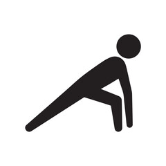 person doing a side plank exercise icon, symbolizing core strength and fitness