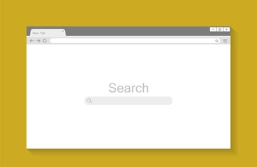 Browser windows empty template mockup set web page