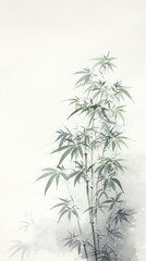 Fototapeta premium Cannabis plant medicine nature.