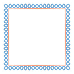 Fototapeta premium Luxury gold corner border rectangle frame transparent background