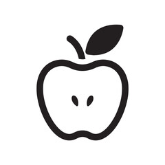 Clean and minimalist apple icon