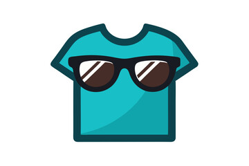 Sunglasses on Background - Detailed Vector Art Illustration