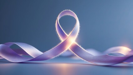 Featherly solemn and hopeful scene depicting a World Cancer Day theme  