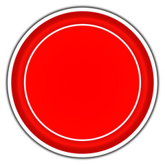 Luxury red circle frame with vintage gold circular pattern transparent background round ornament	
