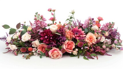 Vibrant Floral Arrangement Featuring Pink and Purple Blooms with Greenery for Fresh and Elegant Decoration Ideas and Seasonal Occasions