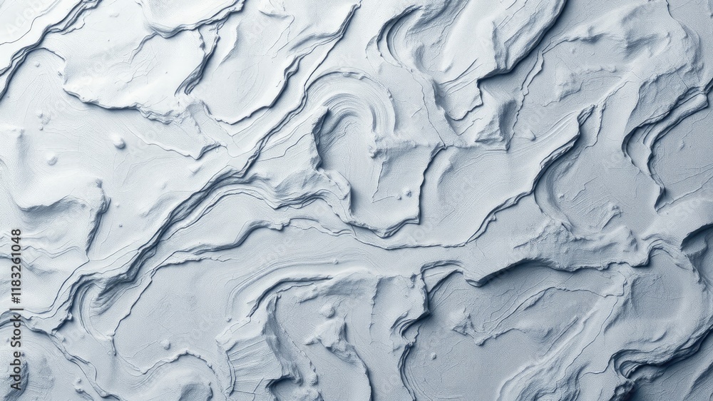 Poster abstract textured surface swirling gray hues and undulating patterns