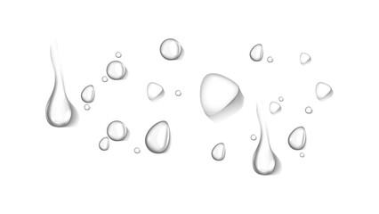 realistic water drop and condensation vector