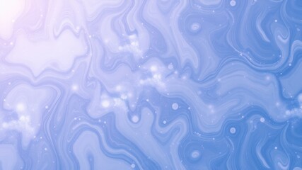 Abstract Swirling Liquid Background with Pastel Blue and White Hues