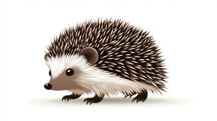 Cute Hedgehog Adventure Exploring Nature