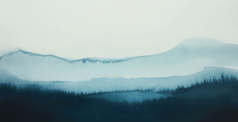 Abstract watercolor aesthetic horizontal background. Hand drawn vector splatter texture. Brush stroked painting pastel color watercolour