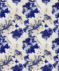 ALL OVER DESIGN . FLOWER ALL OVER. digital printing textile pattern wallpaper colorful flower with watercolor background-illustration, seamless pattern