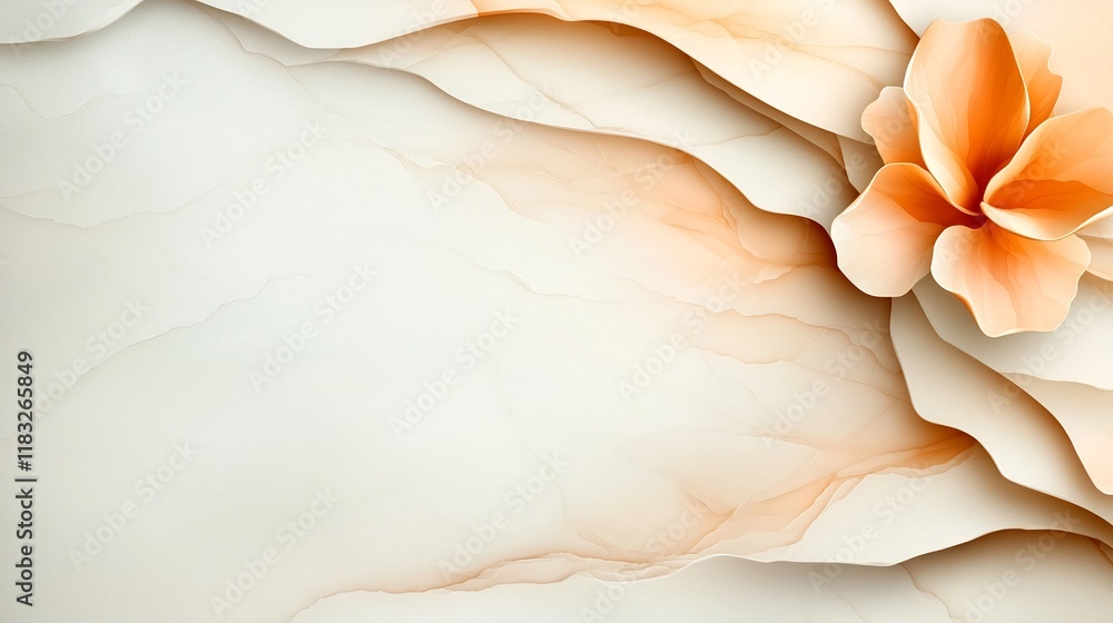 Aufkleber mesmerizing marble inspired stone backdrop with fluid swirling lines and captivating ethereal lumina
