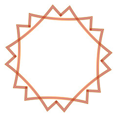 Aesthetic gold islamic mosque gate frame