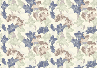 ALL OVER DESIGN . FLOWER ALL OVER. digital printing textile pattern wallpaper colorful flower with watercolor background-illustration, seamless pattern