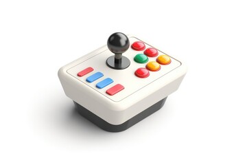 Joystick pill white background electronics.
