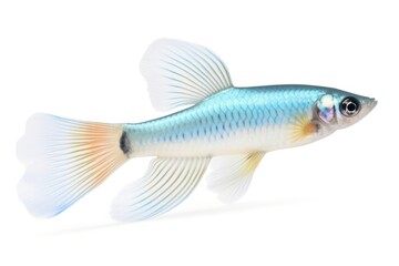 Fototapeta premium Fish animal white background pomacanthidae.