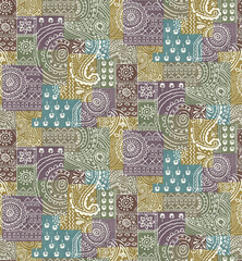 Seamless Colorful tie dye shibori print. Seamless hand drawn batik pattern.Rug textured background. Modern batik wallpaper tile. Watercolor pattern for fabric, clothes, wallpaper. Ethnic design.