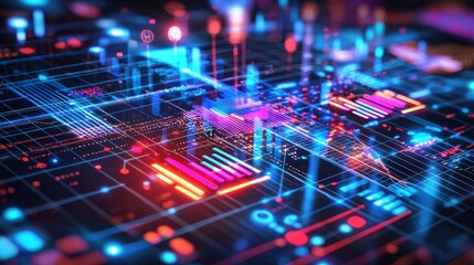 Dynamic data visualization in the cyber environment an abstract technology concept