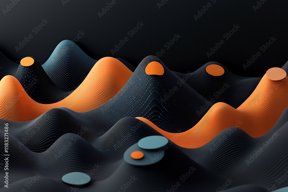 Poster captivating digital artwork featuring a shadowy black backdrop with a mesmerizing display of pastel 