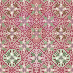 Seamless Colorful tie dye shibori print. Seamless hand drawn batik pattern.Rug textured background. Modern batik wallpaper tile. Watercolor pattern for fabric, clothes, wallpaper. Ethnic design.