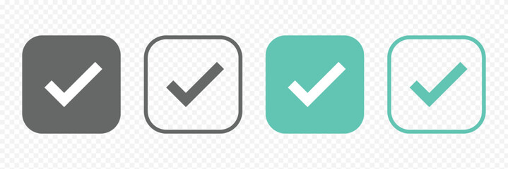 check mark icon vector. symbol ,sign, yes, right