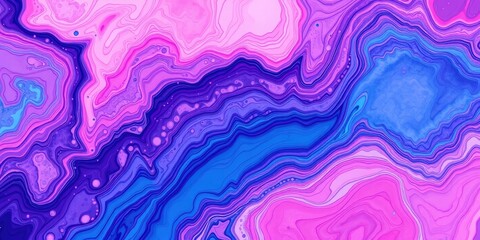 Abstract Swirling Pink and Purple Fluid Art Background Texture