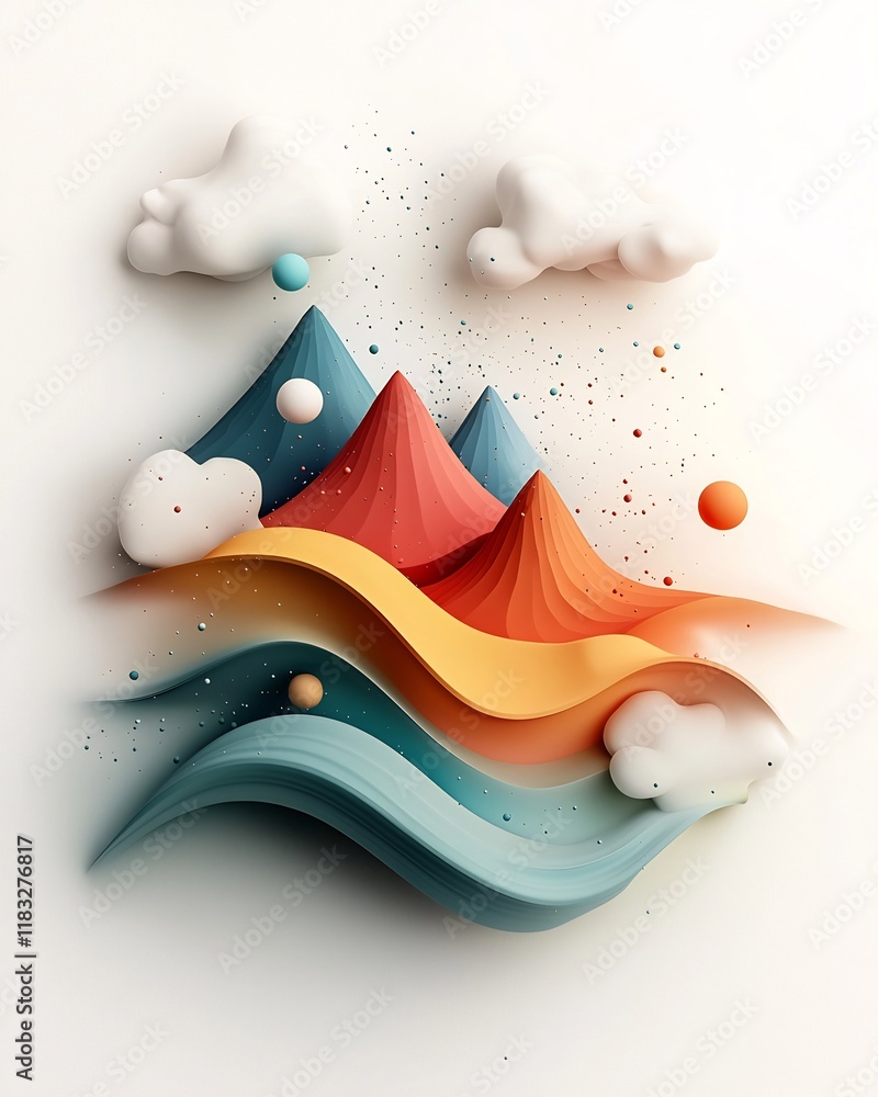 Poster stunning abstract pastel background with a dynamic wave of pastel dots and lines traversing captivat