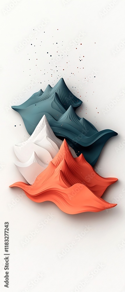 Poster mesmerizing abstract pastel background featuring a wave like design with dotted patterns and stylize