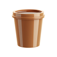 Isolated 3D Creamer Icon on White Background for Design Use