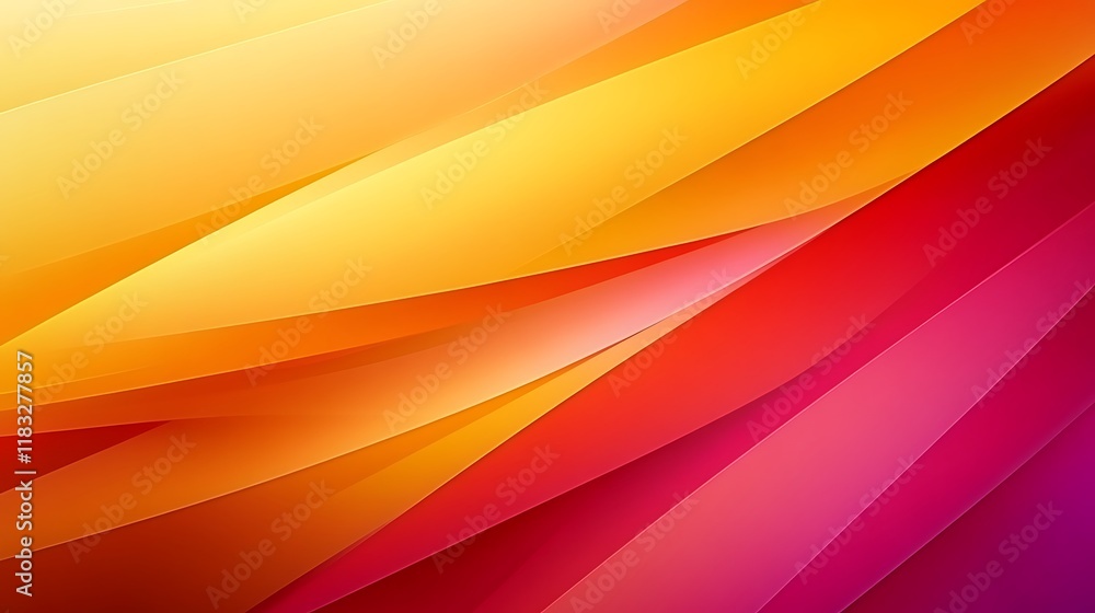 Poster abstract warm color gradient diagonal stripes background