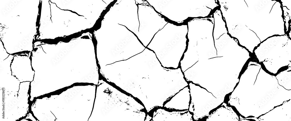 Poster vector abstract background with kintsugi cracks design and grunge cracked texture style with cracked