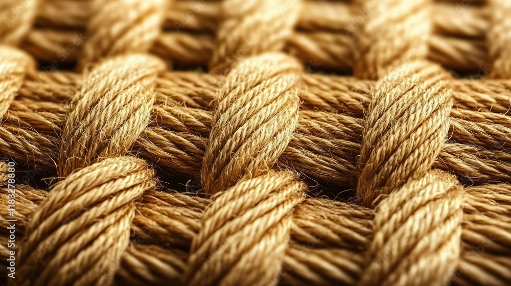 Poster gold abstract background concept. close-up of beautifully woven natural fibers creating intricate pa