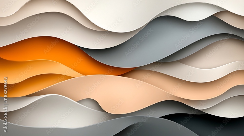Aufkleber elegant and sophisticated abstract design featuring a marble like pattern with swirling layers of gr